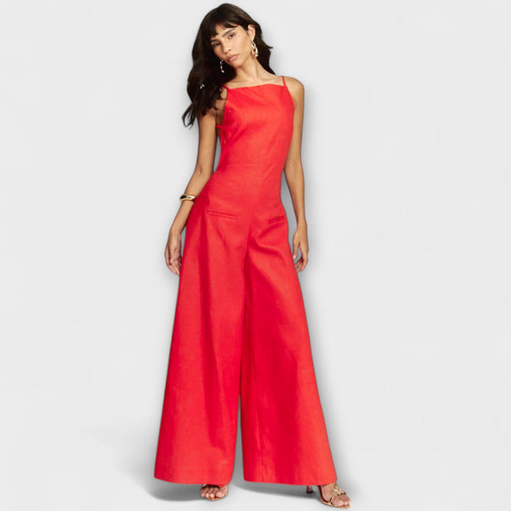 Ylva - Strahlender Halter-Jumpsuit