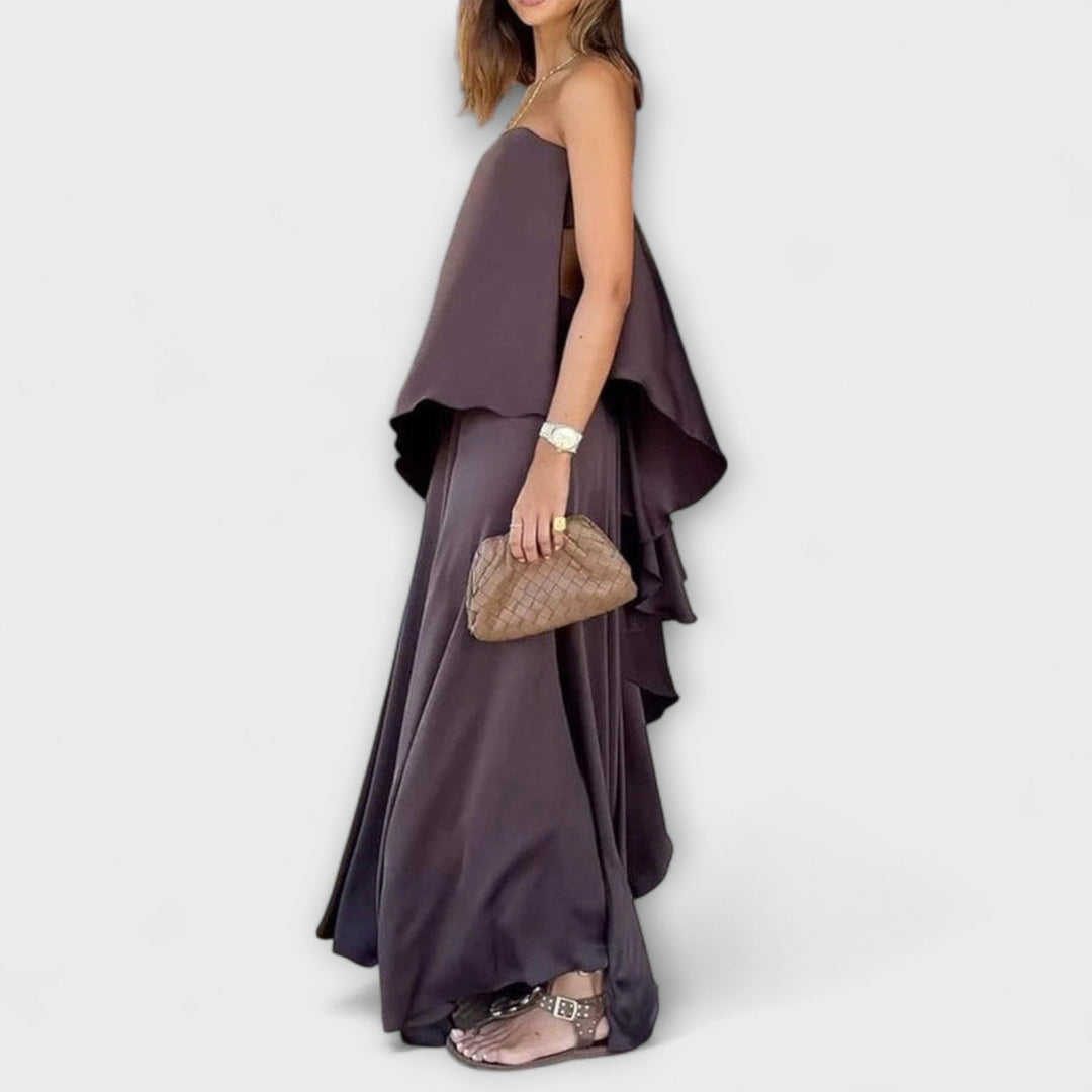 Ruby - Schickes ärmelloses Bandeau-Top und Rock