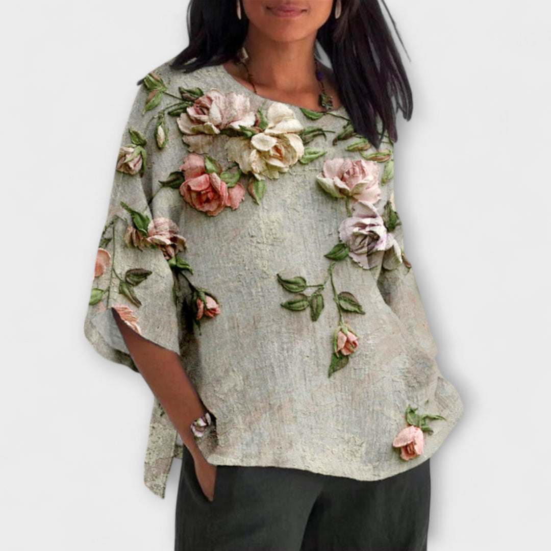 Amelia - Top mit Blumendruck