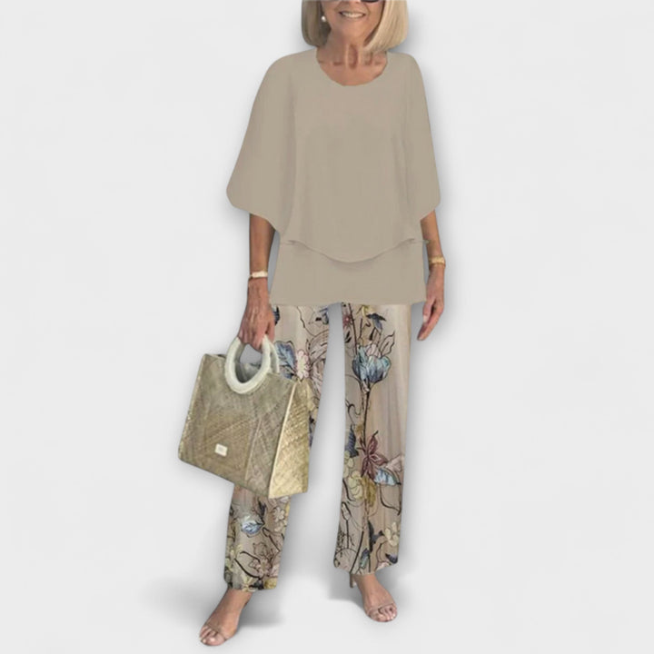 Rosamund - Modernes Set mit Bequemer Bluse und Hose