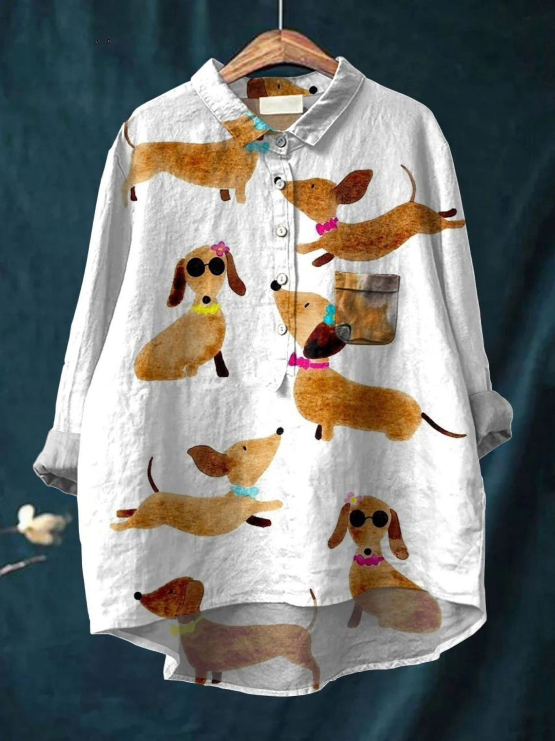 Bettina | Lässiges T-Shirt mit Hundekunst