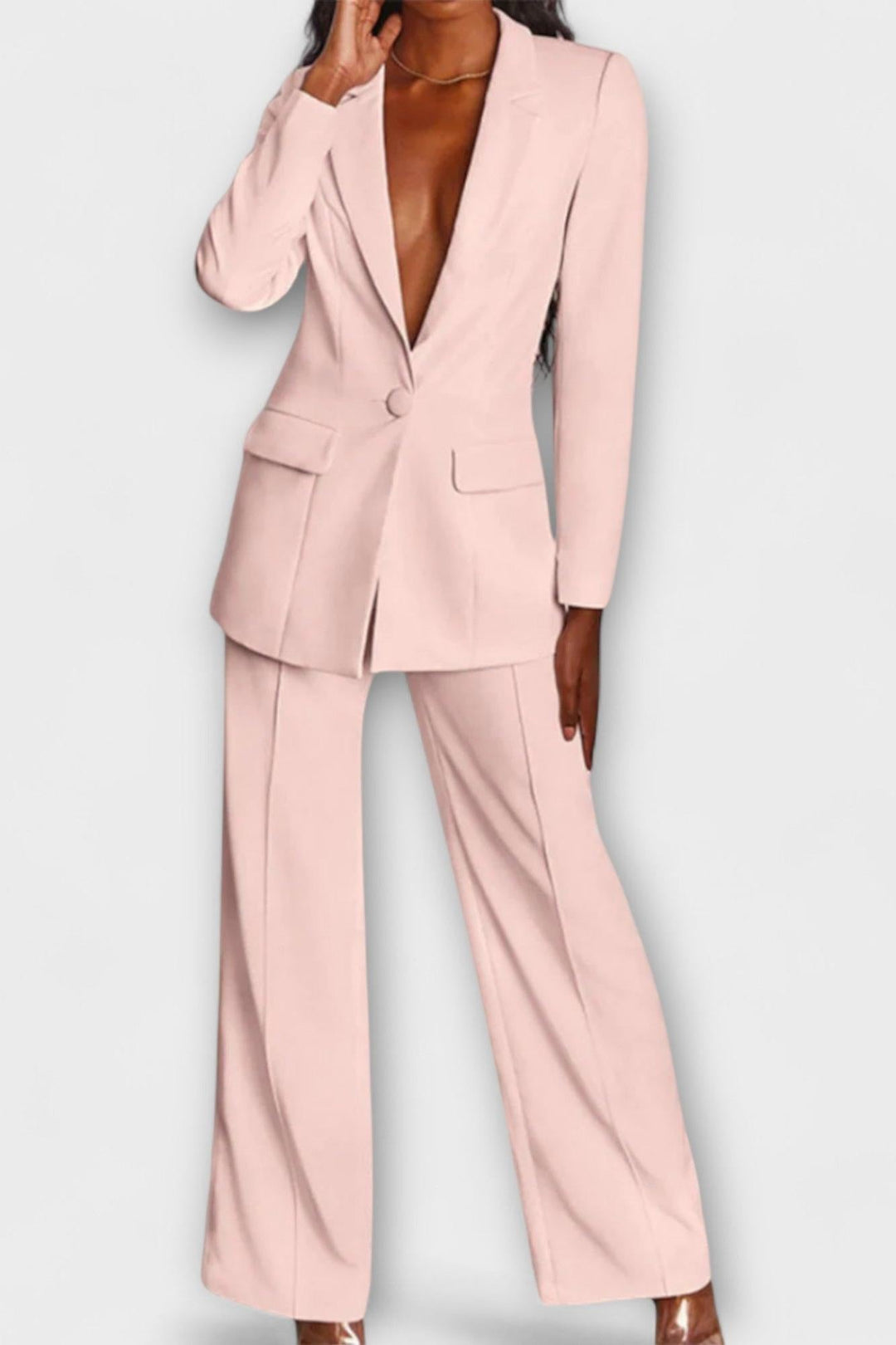 Annemarie | Schwarzes Blazer-Set