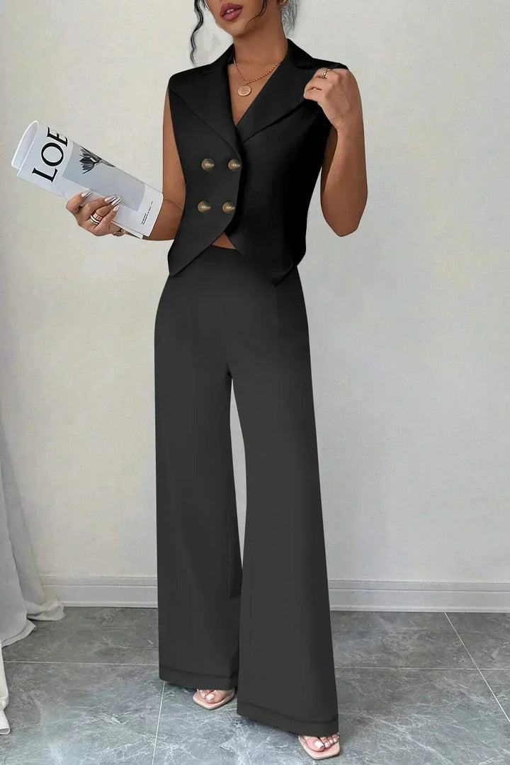 Eliane | Beiges Westen-Set