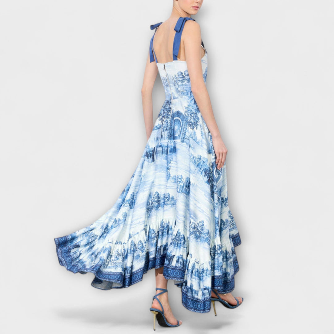 Lucia - Charmantes Blumenkleid Maxi