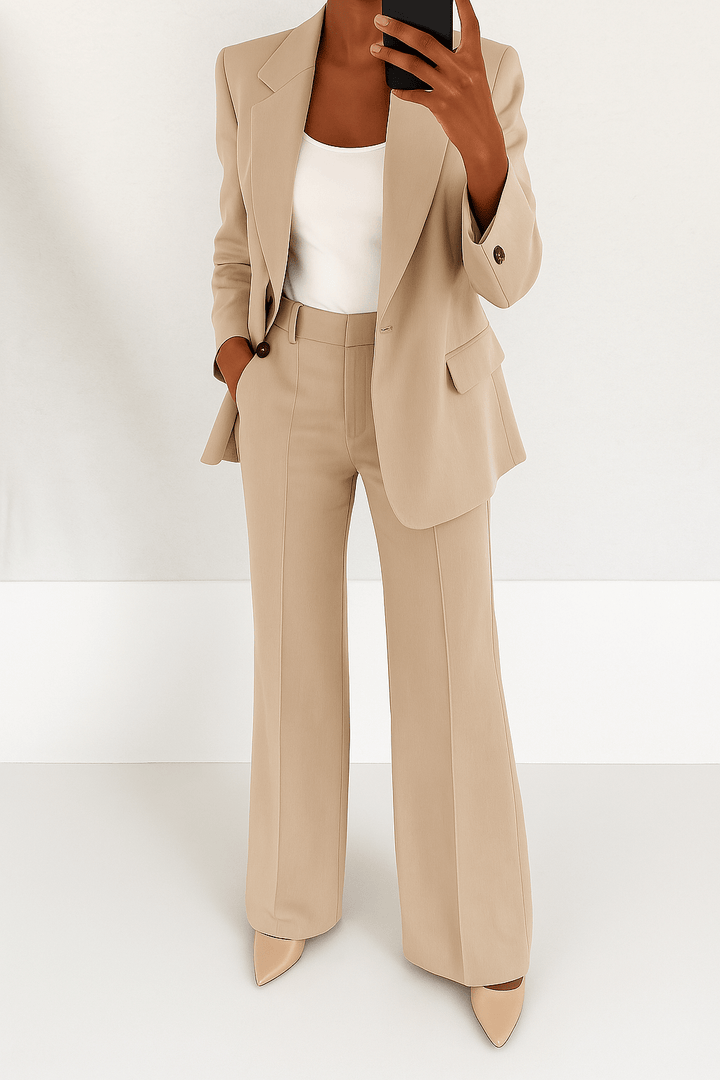 Flurina | Blaues Blazer-Set