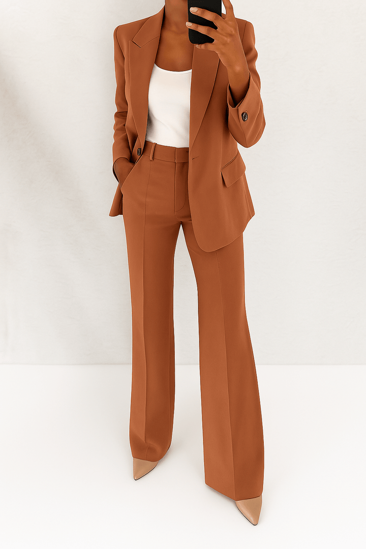 Flurina | Blaues Blazer-Set