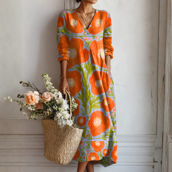 Lina | Elegantes Frühlingskleid mit mühelosem Stil
