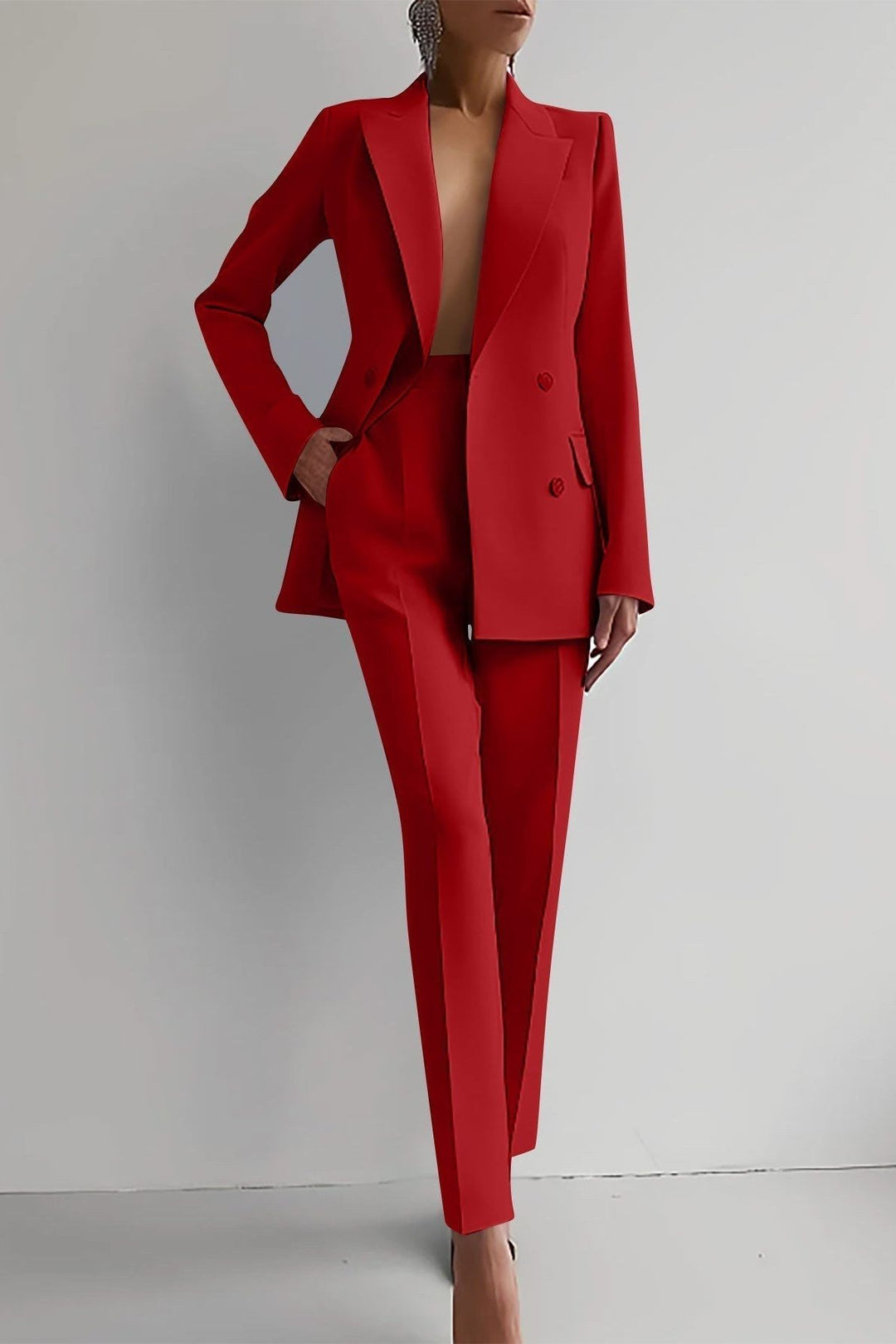 Anja | Dunkelblaues Blazer-Set
