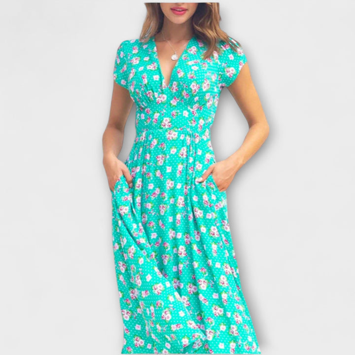 Fienna - Midi Kleid mit Knopfleiste