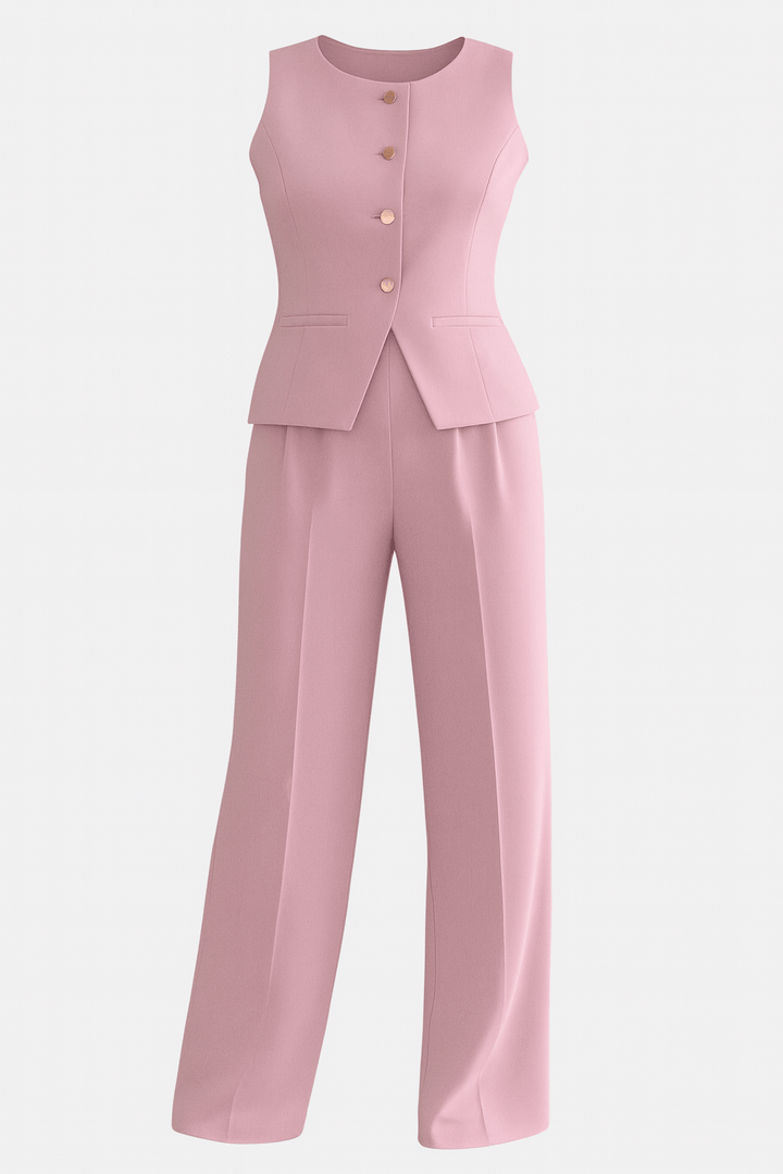 Vanessa | Rosafarbenes Blazer-Set