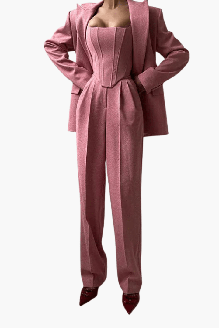 Mirjam | Graues Eleganz-Set