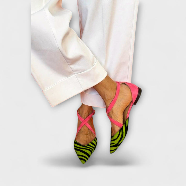 Zarella – Zebra-Flats in Pink Power