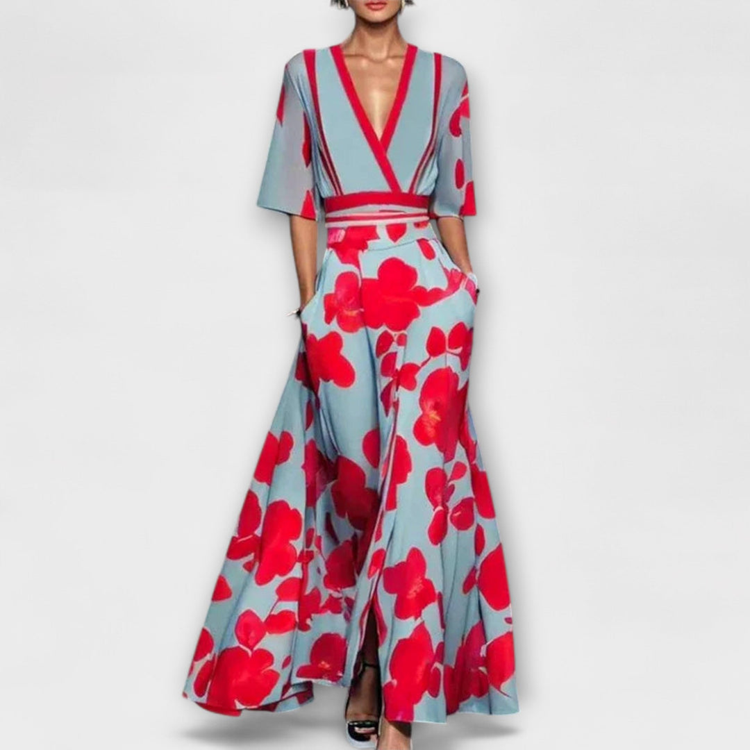 Alma - Elegantes Mouw Design Damenkleid