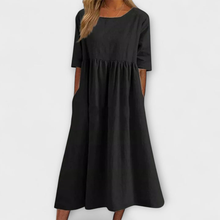 Anja - Bauchbedeckendes Kleid